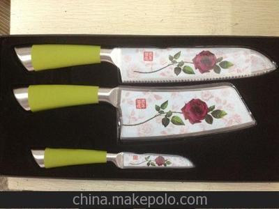 廠家直供百年薔薇刀廚房三件套 正品防偽與義烏卓茂日用品廠的品質(zhì)保證